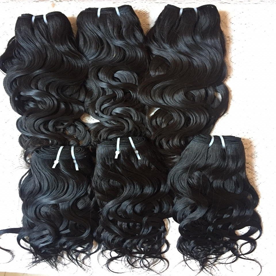 100% Unprocessed Indian Factory Human Hair Extensions Virgin Malaysian Single Donor Curly Wavy Clip-In from Wholesale Supply