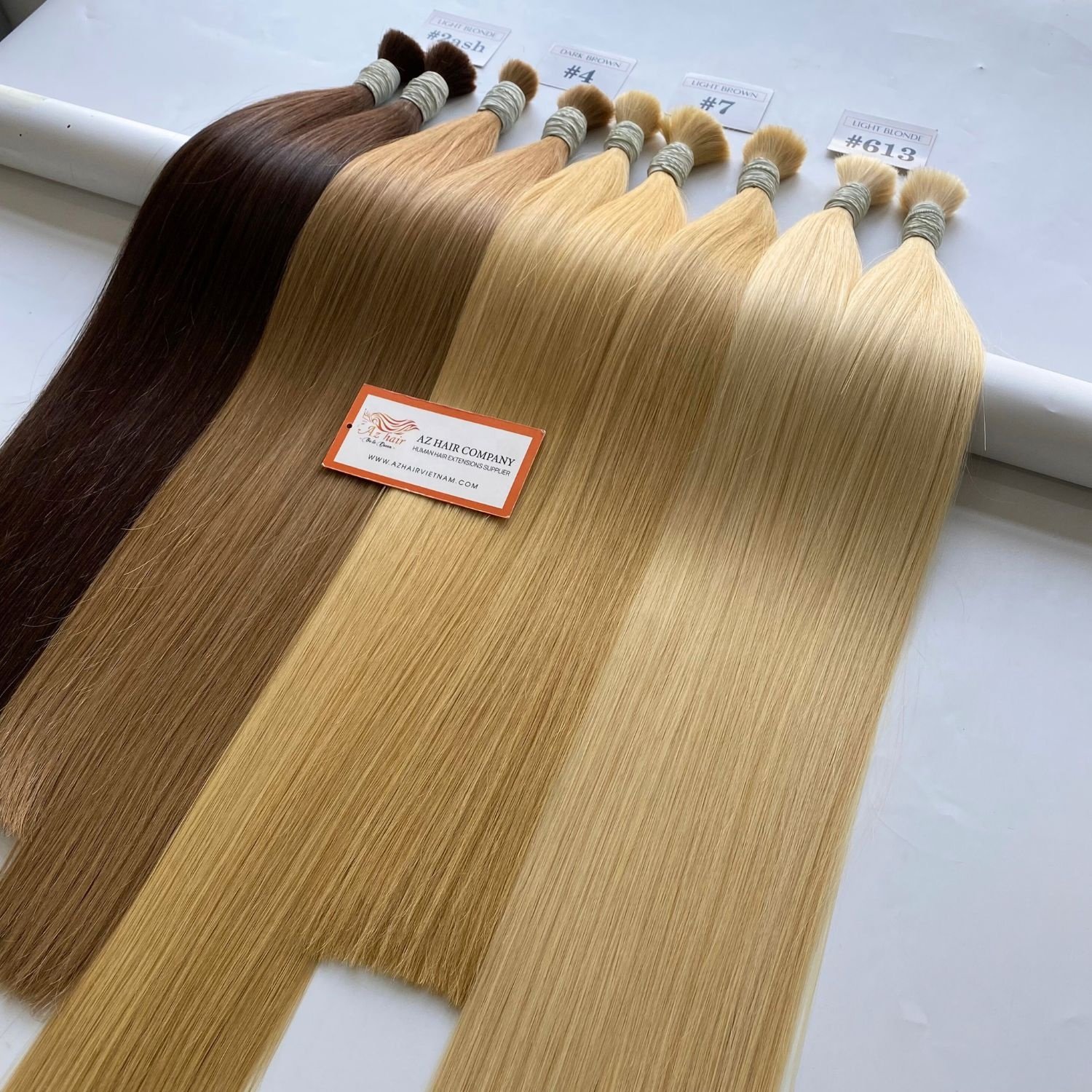 Wholesale Price Vietnamese Bulk Hair Extensions 100% Virgin Human Hair Customize Color Free Sample Ready To Ship