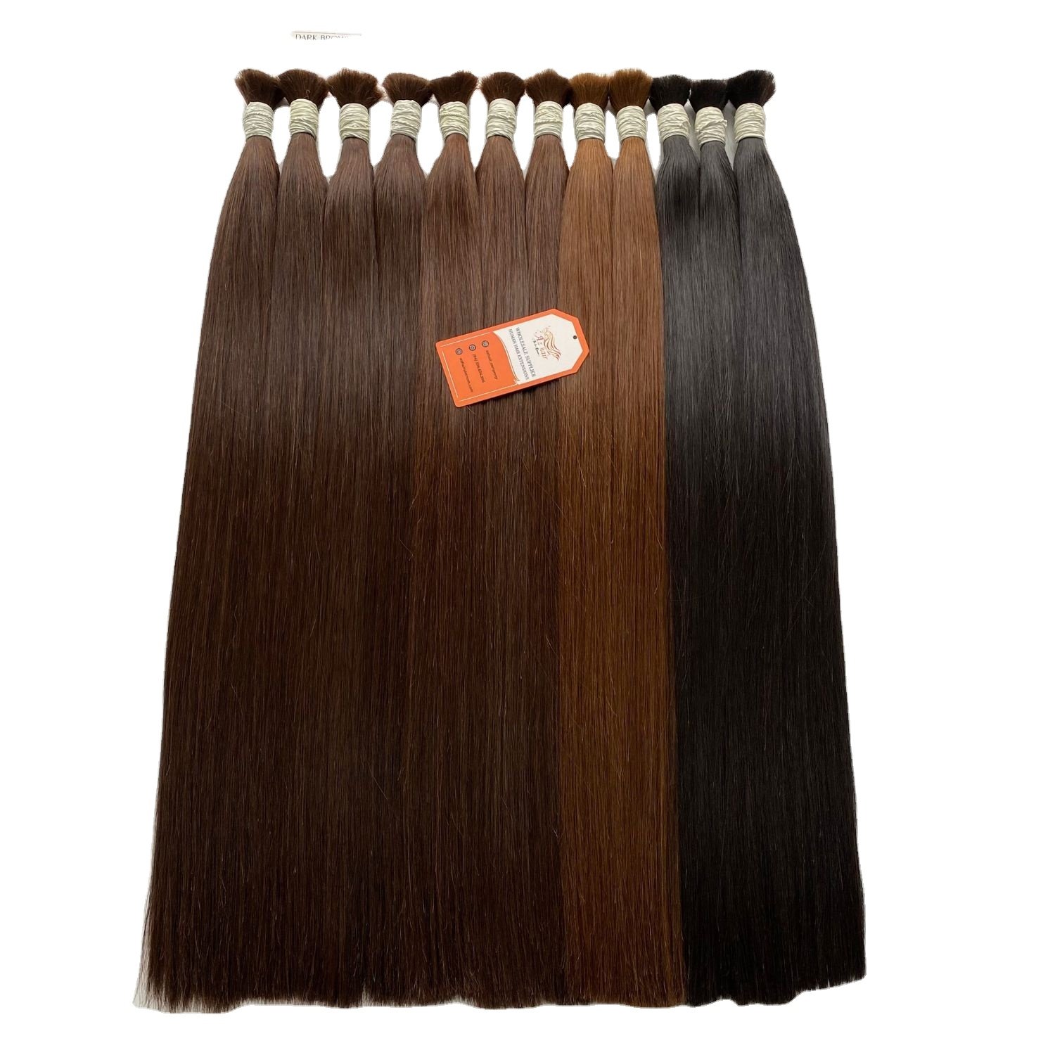 Wholesale Price Vietnamese Bulk Hair Extensions 100% Virgin Human Hair Customize Color Free Sample Ready To Ship