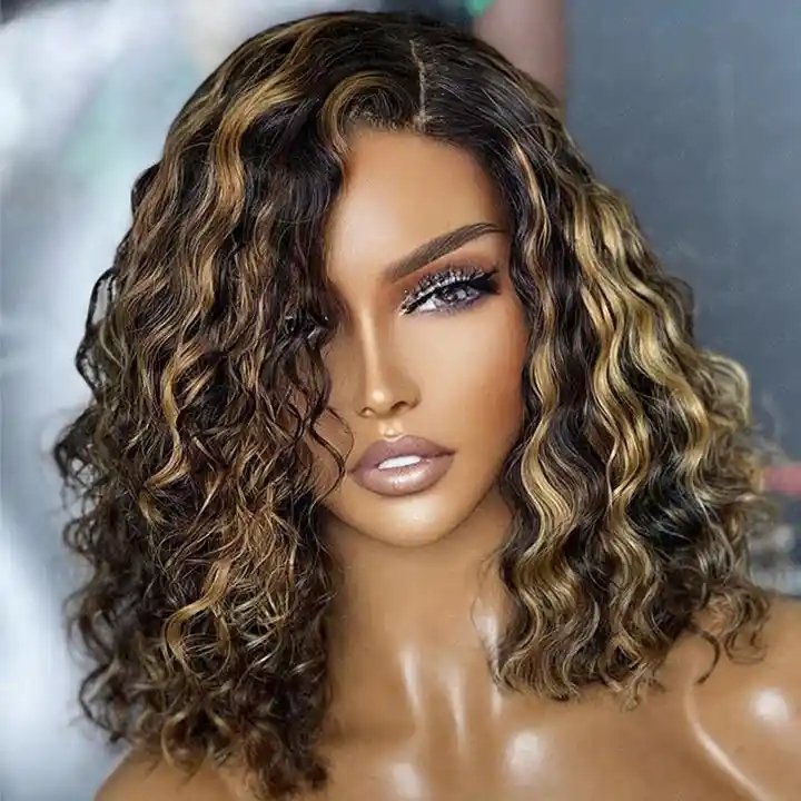 Wholesale Transparent HD lace wigs 100% virgin brazilian human hair full lace wig with baby hair,curly full lace human hair wig