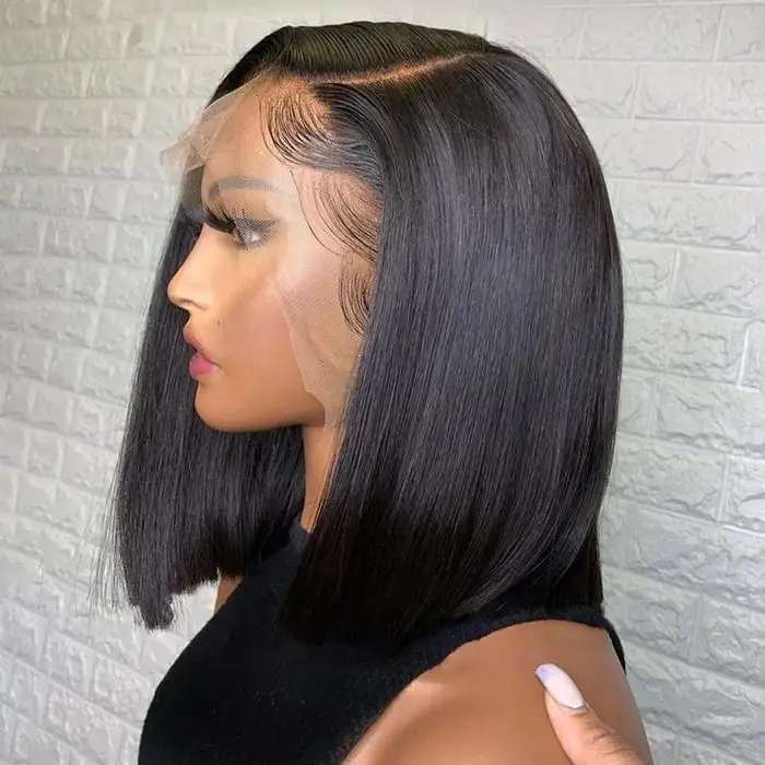 Wholesale Wigs 100% Human Hair Vendors 13*4 Bob Wigs Human Hair Lace Front Raw Virgin Short Bob Wigs Hair For Black Women
