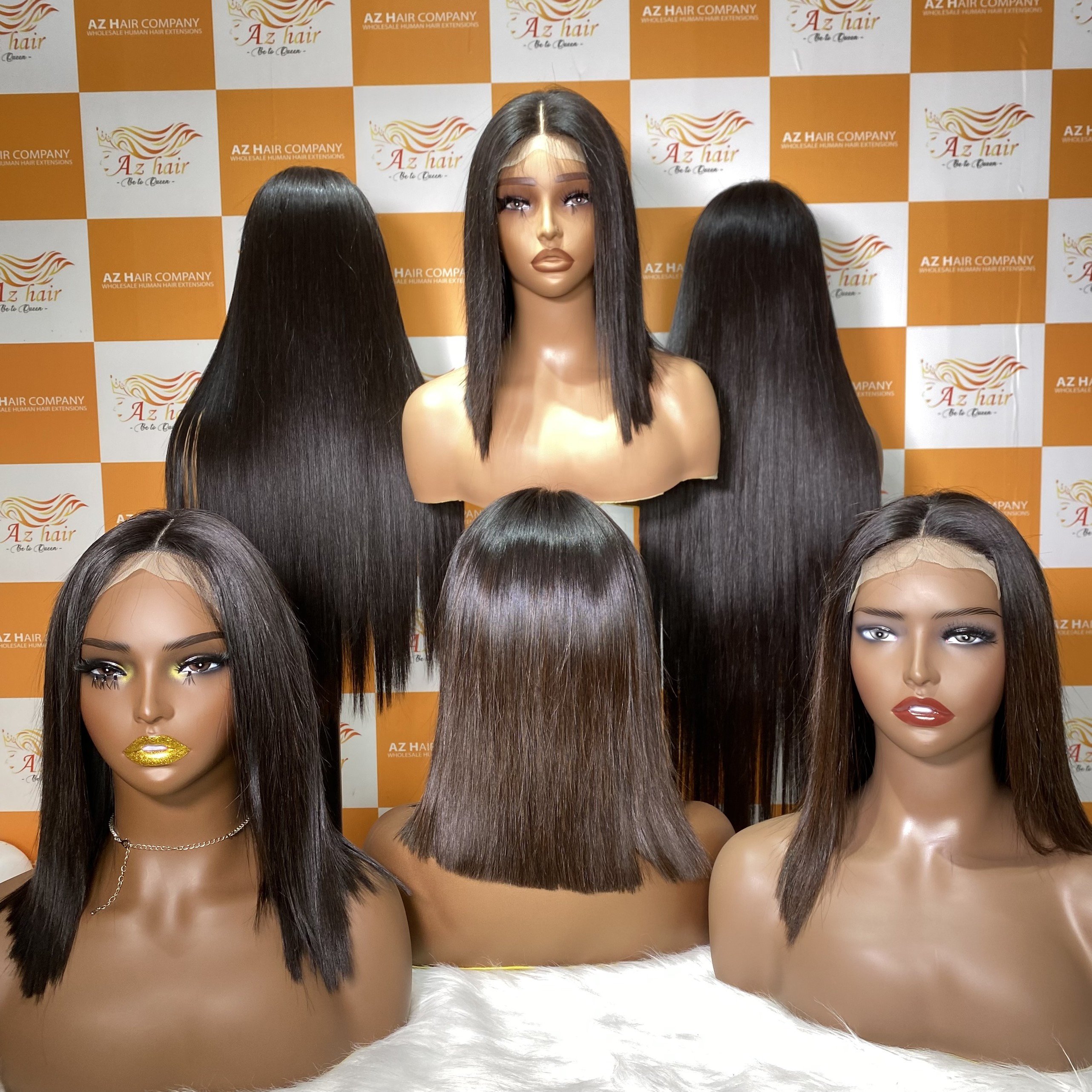 7 Days Ready to Ship - Vietnamese Raw Hair Bone Straight Full Lace Wig Order Free Style Human Hair Extensions