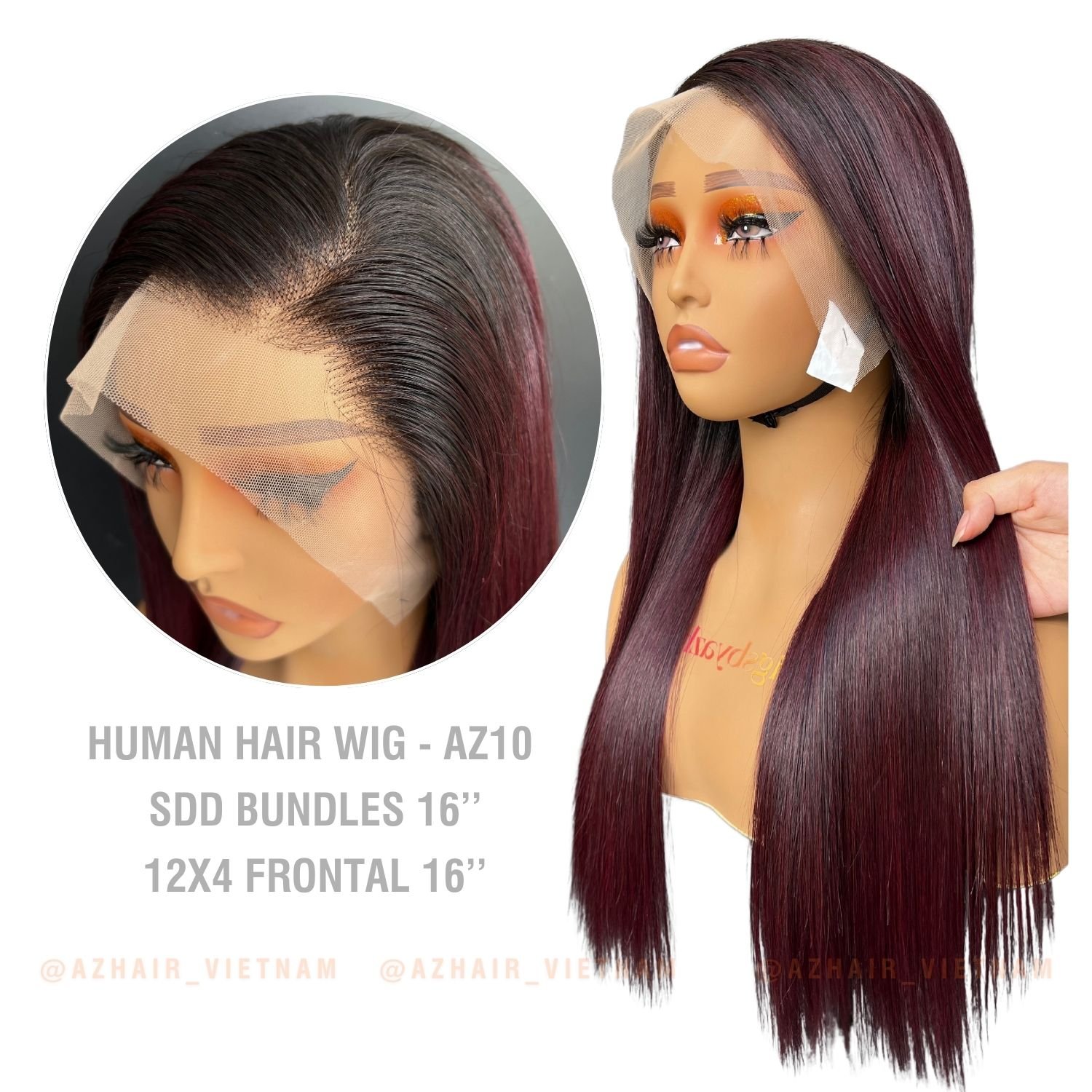 7 Days Ready to Ship - Vietnamese Raw Hair Bone Straight Full Lace Wig Order Free Style Human Hair Extensions