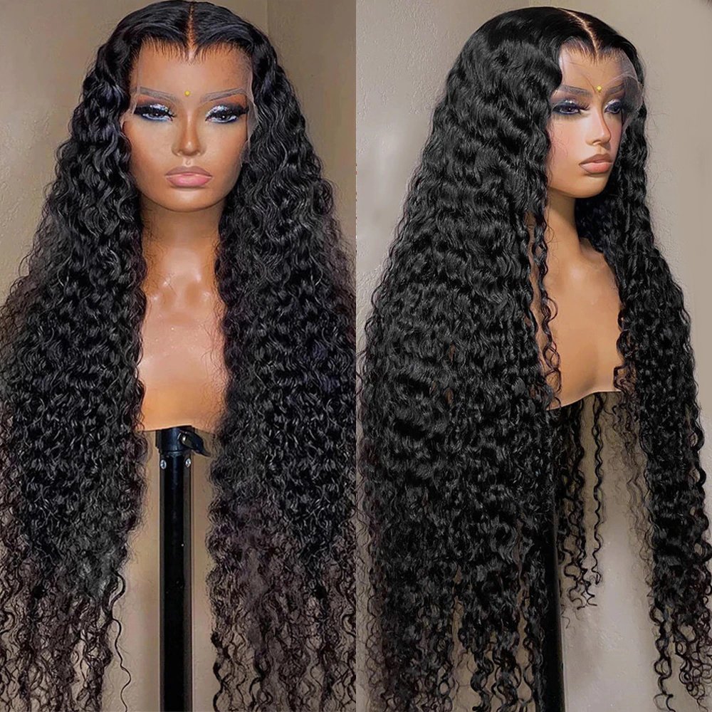 Wholesale Wigs 100Human Hair Vendors Cabello Humano Deep Wave HD Lace Frontal Wig Human Hair 200 Density