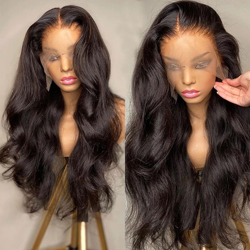Wholesale Raw Indian Virgin 180% Density Human Hair Hd Full Lace Frontal Wig Wholesale Transparent Lace Front Human Hair Wigs