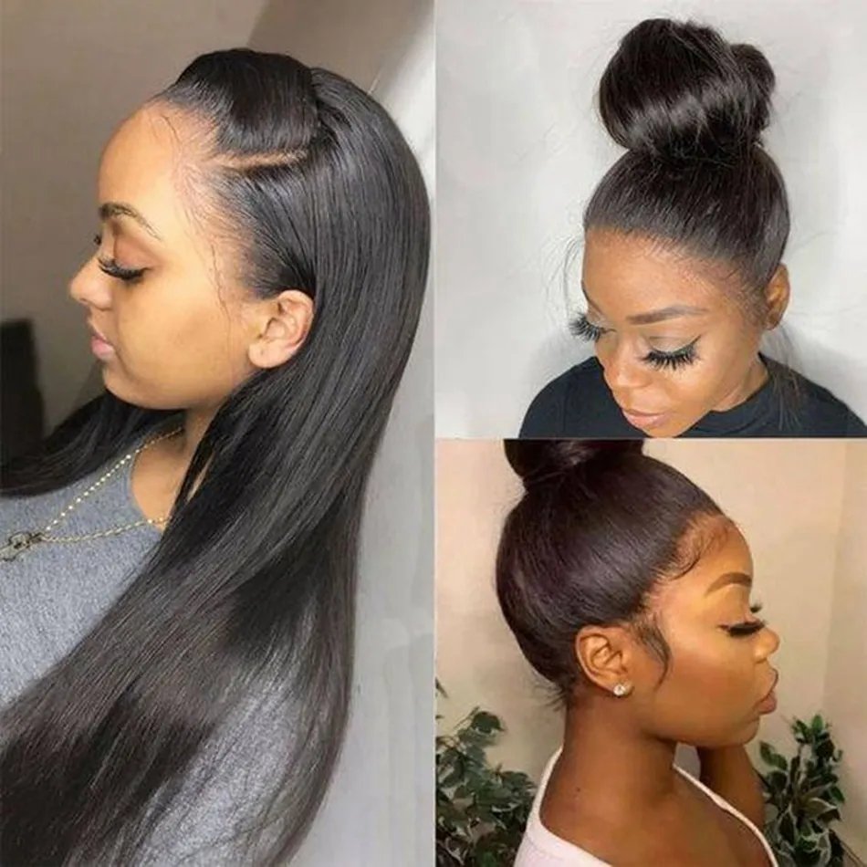 Wholesale Raw Indian Virgin 180% Density Human Hair Hd Full Lace Frontal Wig Wholesale Transparent Lace Front Human Hair Wigs