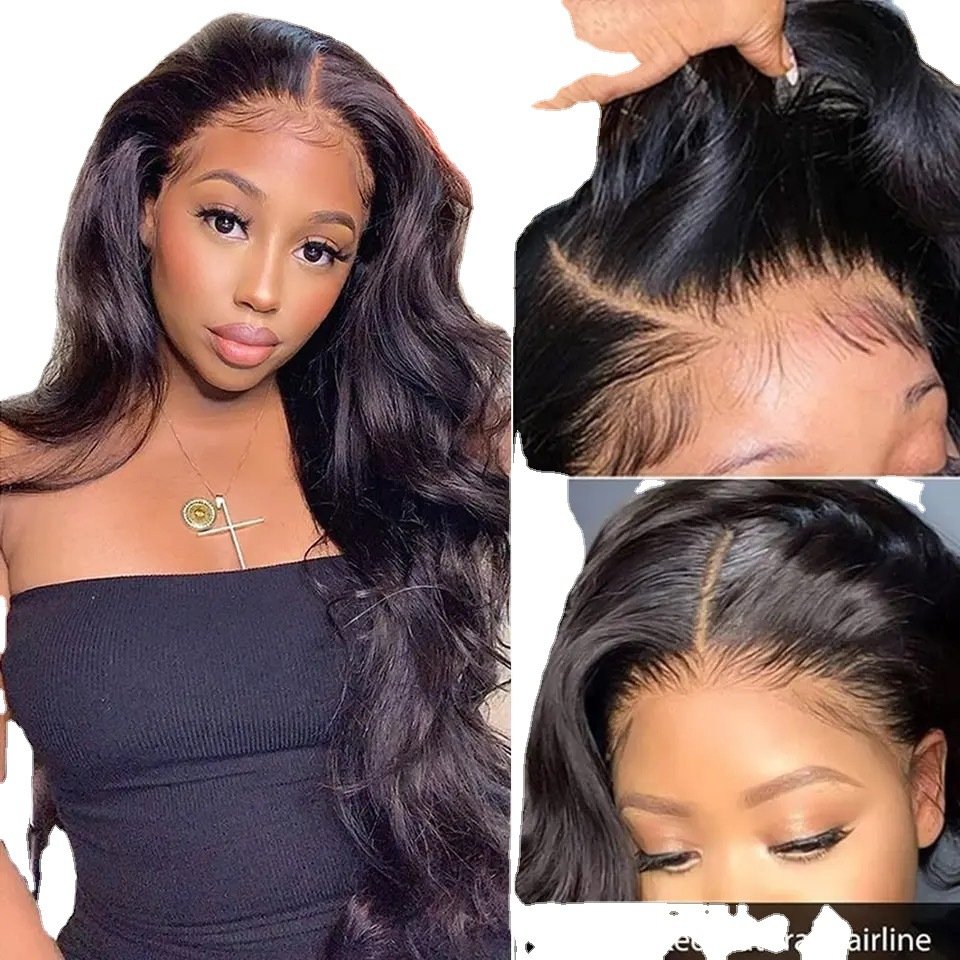 Cheap Wholesale Raw Indian Human Hair Extensions Bundles Cuticle Human Hair Wigs For Black Women 13*4 Lace Fro