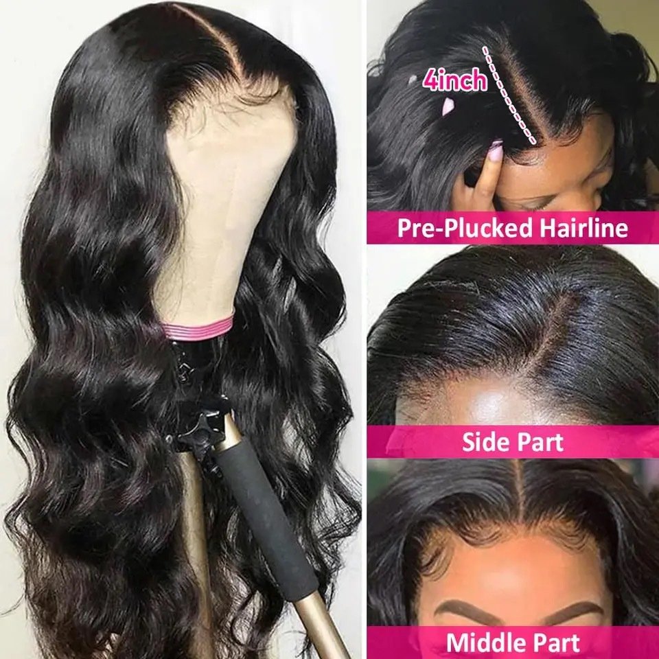 Cheap Wholesale Raw Indian Human Hair Extensions Bundles Cuticle Human Hair Wigs For Black Women 13*4 Lace Fro