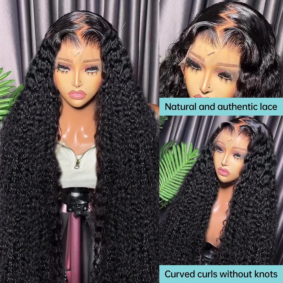 13x6 Transparent Swiss Lace Front Wig Vendor,13x4 Raw Vietnamese Loose Deep Water Curly Wig Human Hair HD Lace Frontal Wigs