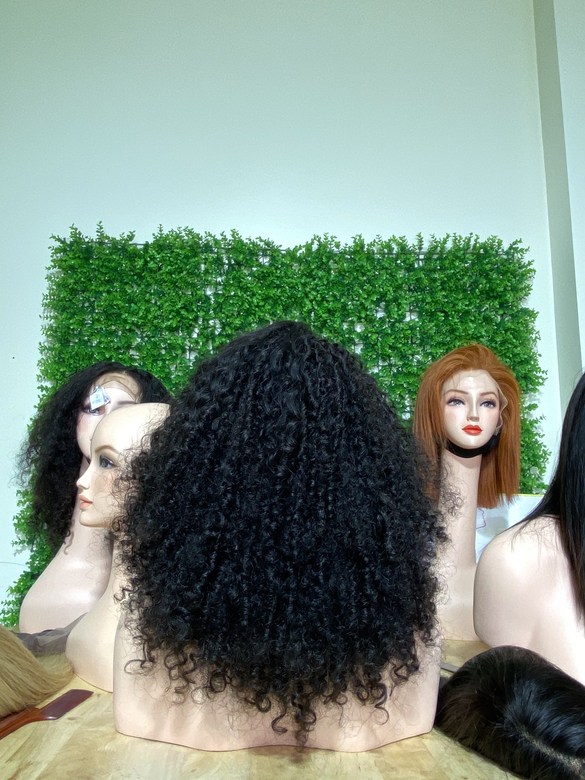 Super Double Drawn Hair Deep Wave Curly half wig HD Lace Front Hair Wigs Vietnamese Virgin Human Hair Wigs