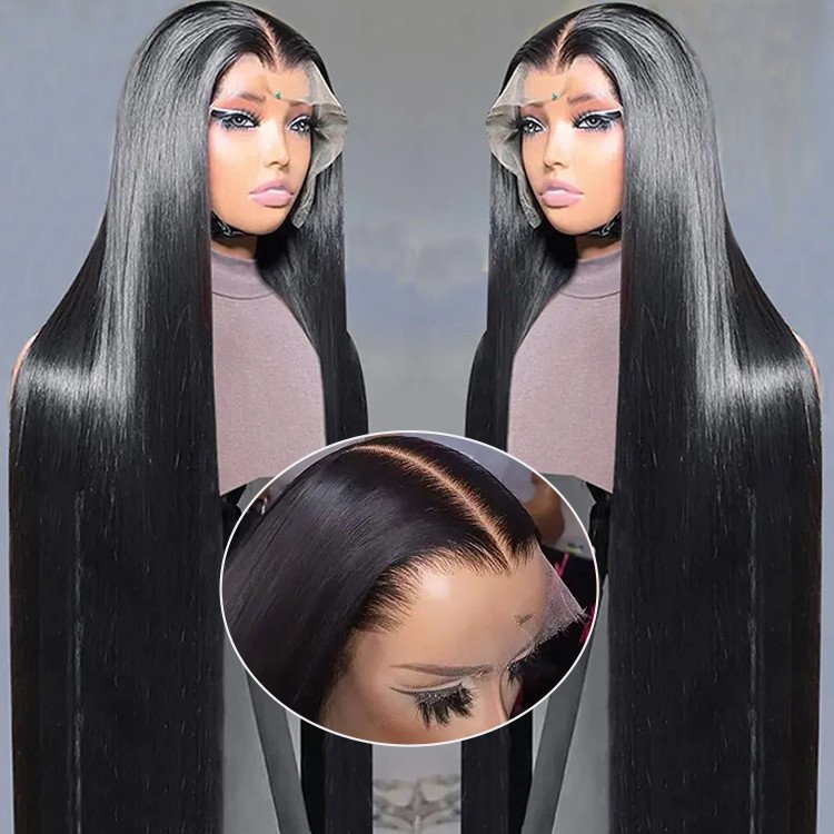 Frontal Glueless Full Hd Lace Wig,Cuticle Aligned Virgin Raw Indian Hair Wig,Unprocessed 100% Full Lace Human Hair Wig