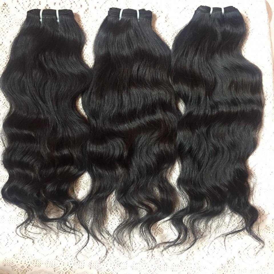 Nandee Remy Raw Virgin Human Hair Extensions Cuticle Aligned Unprocessed Indian Natural Loose Wavy Bundle Wholesale Rates