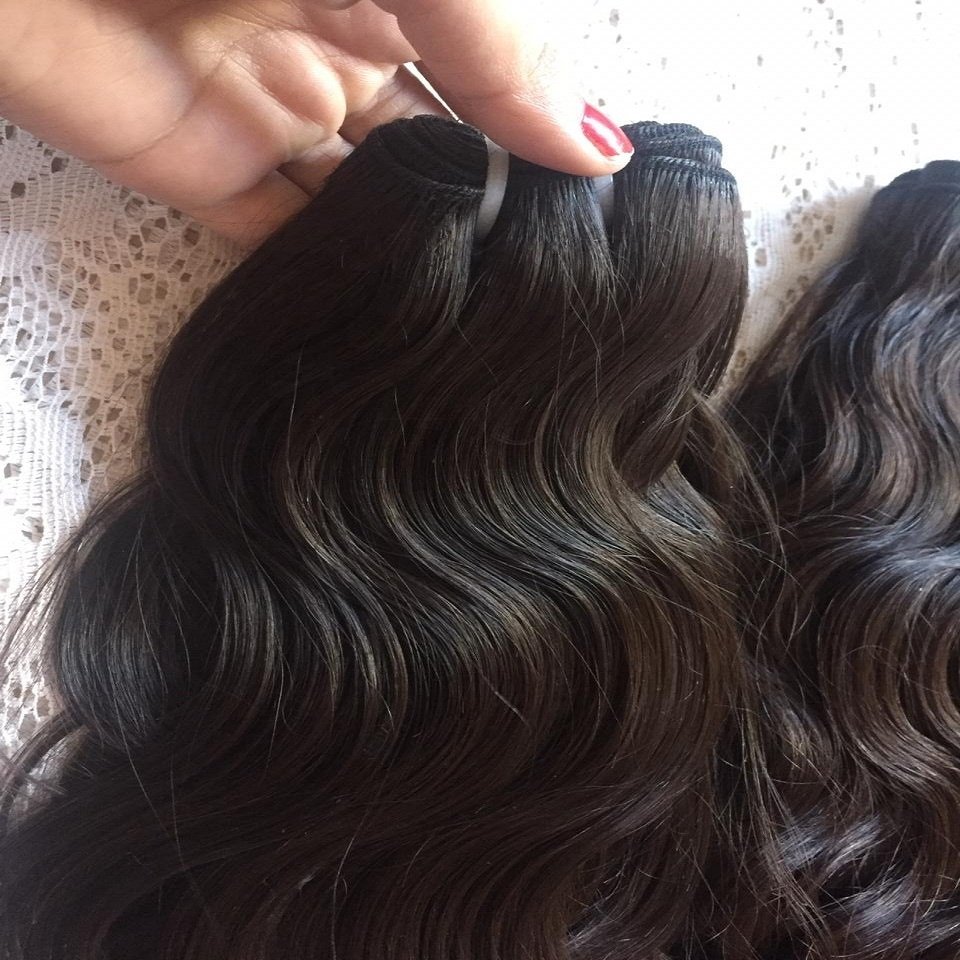 Nandee Remy Raw Virgin Human Hair Extensions Cuticle Aligned Unprocessed Indian Natural Loose Wavy Bundle Wholesale Rates