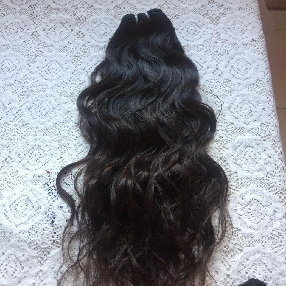 Nandee Remy Raw Virgin Human Hair Extensions Cuticle Aligned Unprocessed Indian Natural Loose Wavy Bundle Wholesale Rates