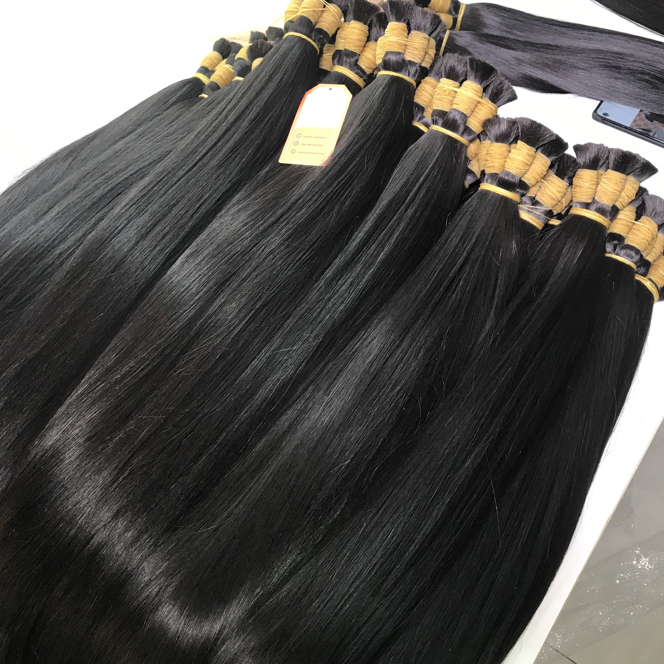 Cuticle Aligned Raw Hair Unprocessed Bulk Hair Extensions Shipping Worldwide Cheap Wholesale Price