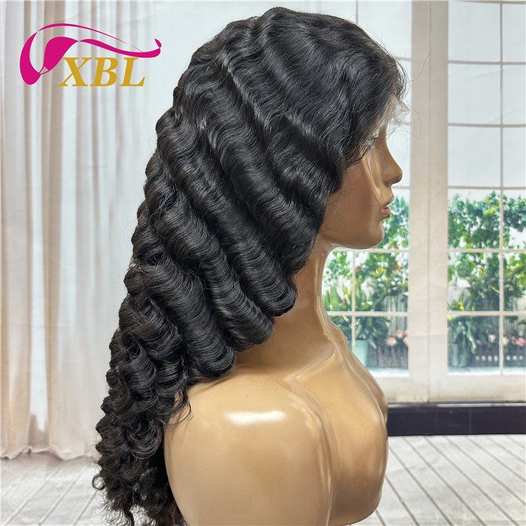 XBL virgin human hair wigs full 13x4 hd frontal wig wholesale pineapple wave virgin raw human hair lace front wigs supplier