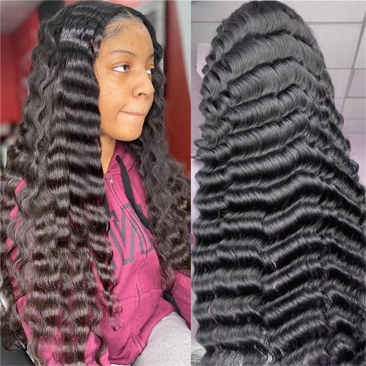 XBL virgin human hair wigs full 13x4 hd frontal wig wholesale pineapple wave virgin raw human hair lace front wigs supplier