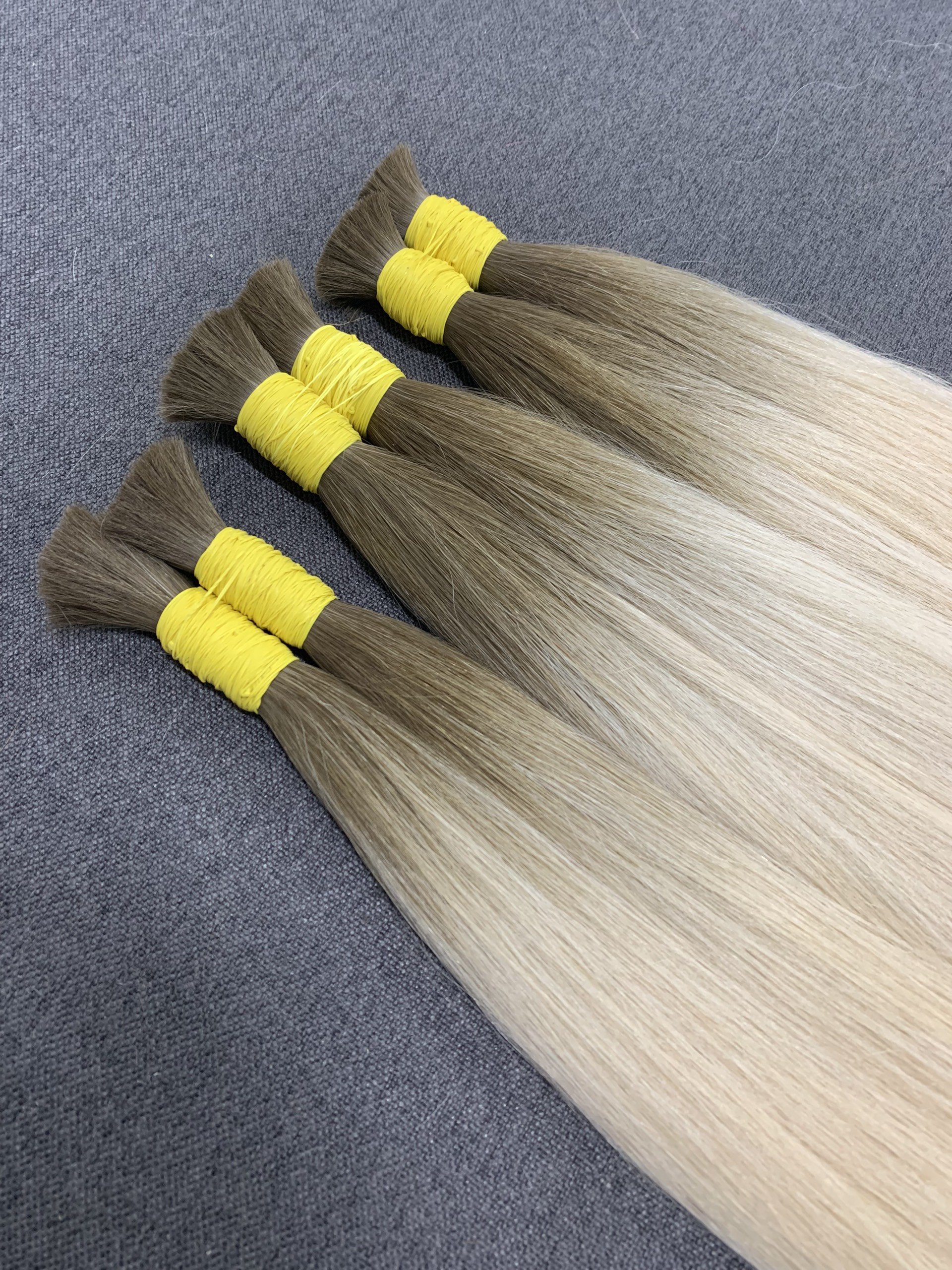 Whosale Vietnamese Human Hair Double Drawn Hand Tied Weft Ombre Virgin Hair Extension genius weft