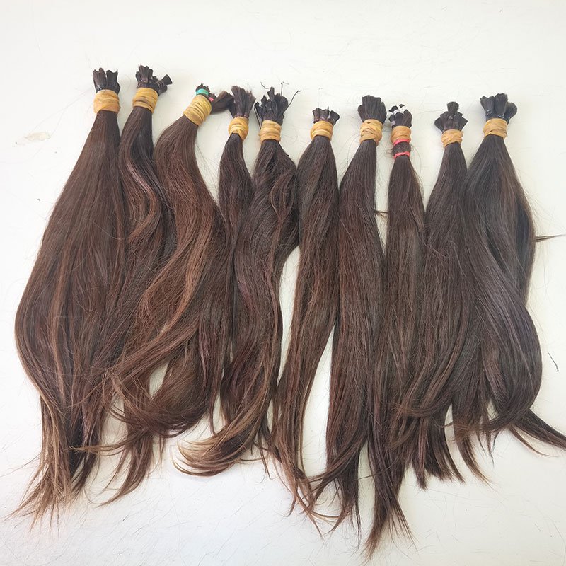 LanXun Russian soft thin virgin human hair natural brown raw unprocessed hair