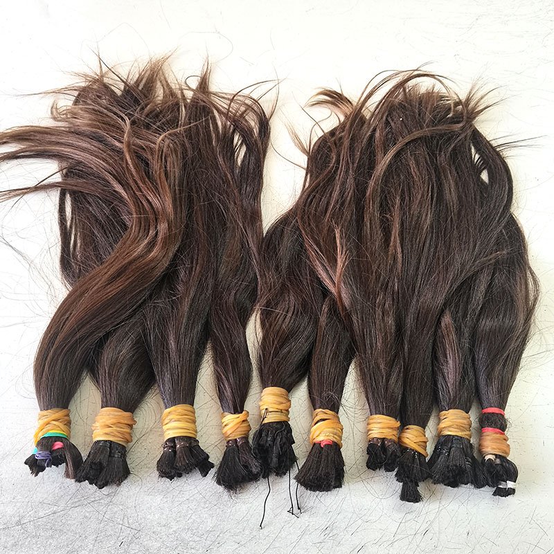 LanXun Russian soft thin virgin human hair natural brown raw unprocessed hair