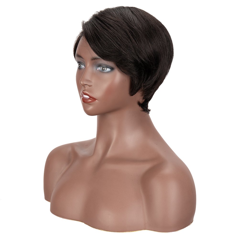 NOBLE Hot Selling Short 100% Virgin Human Hair Wigs Pixie Cut Lace Front Wig Remy Brazilian Hair Wigs For Black Women