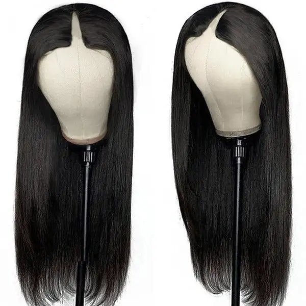 Best Quality Wholesale Price Machine Made Wig V Part Human Hair Wigs 100% Raw hair Wigs