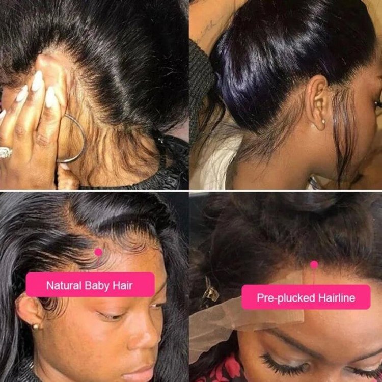 Frontal Glueless Full Hd Lace Wig,Cuticle Aligned Virgin Raw Indian Hair Wig,Unprocessed 100% 360 Full Lace Human Hair Wig