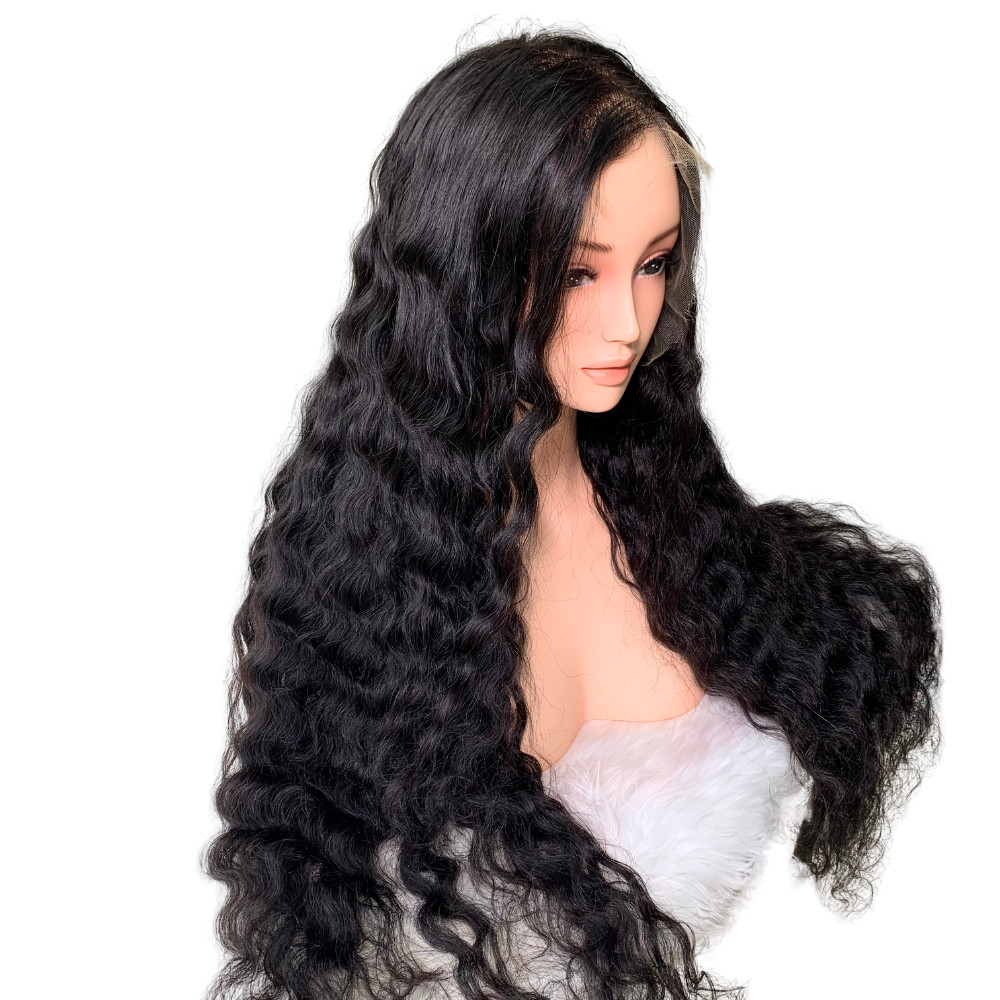 Wholesale Raw Vietnamese HD Lace Front Deep Wavy Glueless Wig Unprocessed Virgin Hair Vendors Cuticle Aligned Human Hair Wigs