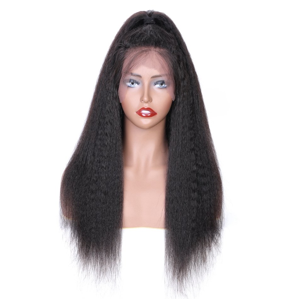 Cheap Kinky Straight Wigs Vendor Human Hair 13X6 Hd Human Hair Lace Front Wigs Cuticle Aligned Raw Hair Hd Lace Frontal Wigs