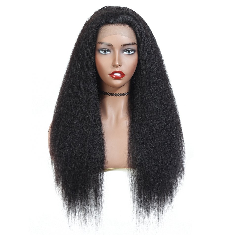 Cheap Kinky Straight Wigs Vendor Human Hair 13X6 Hd Human Hair Lace Front Wigs Cuticle Aligned Raw Hair Hd Lace Frontal Wigs