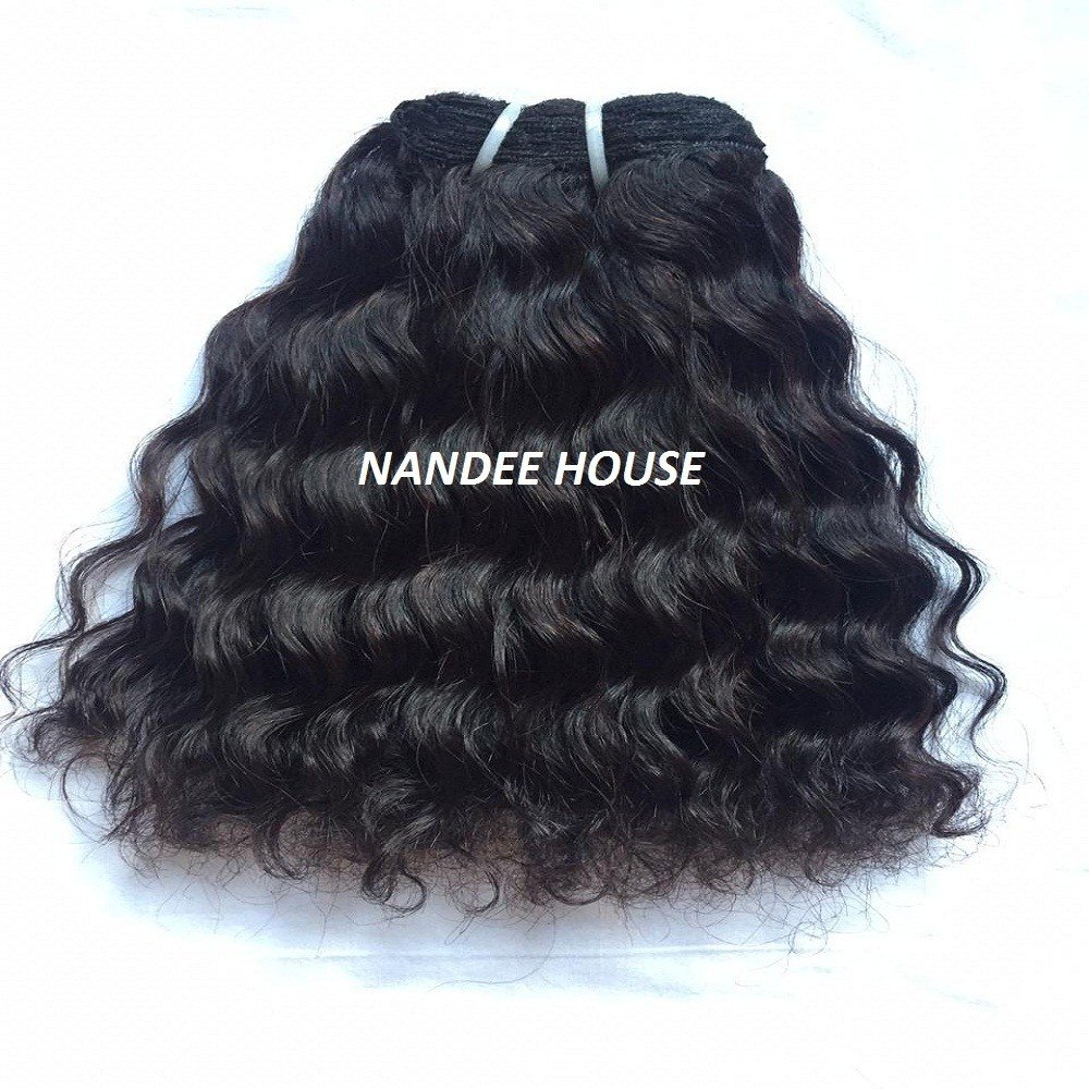 High Quality Premium Unprocessed Indian Curly Remy Hair Extension Bundle Wholesale Raw Vietnamese Virgin Human Hair Wave Style