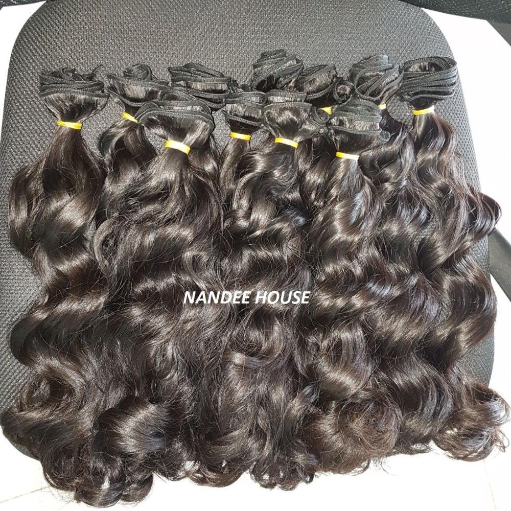 High Quality Premium Unprocessed Indian Curly Remy Hair Extension Bundle Wholesale Raw Vietnamese Virgin Human Hair Wave Style