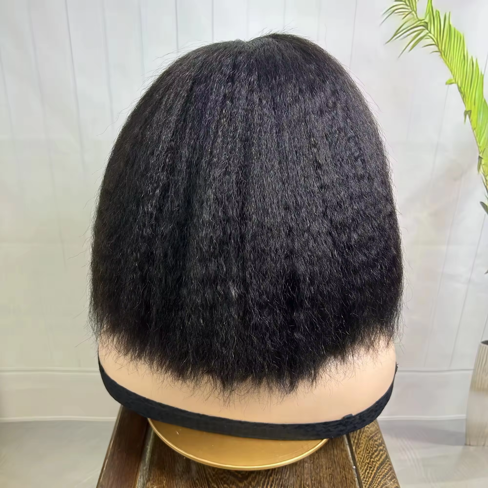 Brazilian Human Hair Wigs Kinky Straight Headband Wig Wholesale Virgin Human Hair Vendors Raw Natural Hair Wig