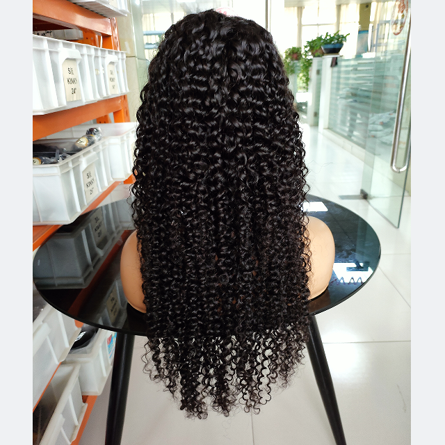 Deep Curly Lace Frontal Wigs Human Hair Cheap Virgin Brazilian Human Hair Glueless Lace Front Wig Human Hair Wigs Vendor