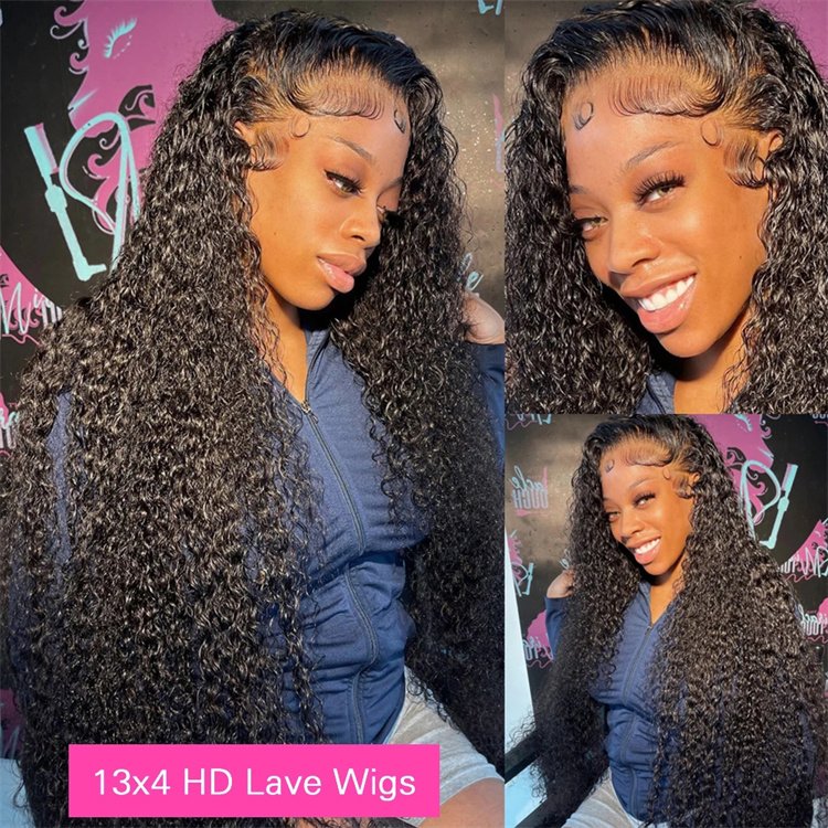 13x4 13x6 HD Transparent Lace Front Human Hair Wigs PrePlucked Brazilian Raw Virgin Deep Wave Lace Frontal Wig with Baby Hair