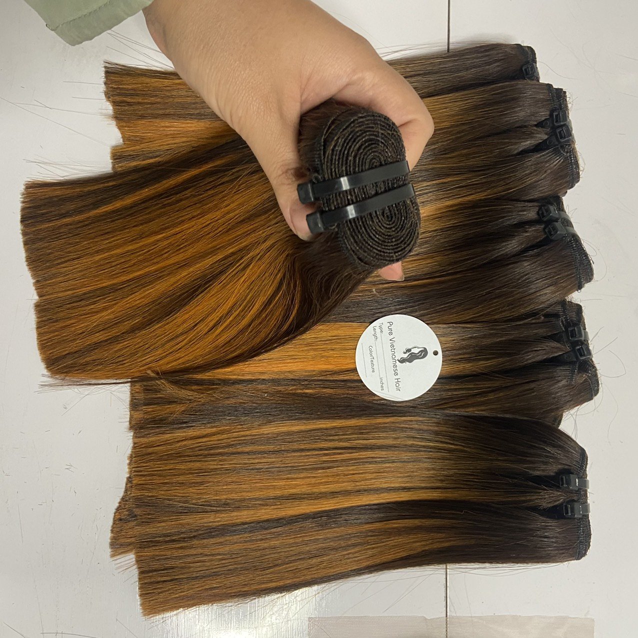 Our Company Specializes in Providing Customized Human Hair Extensions Sewing Hooks in Raw Wave Style