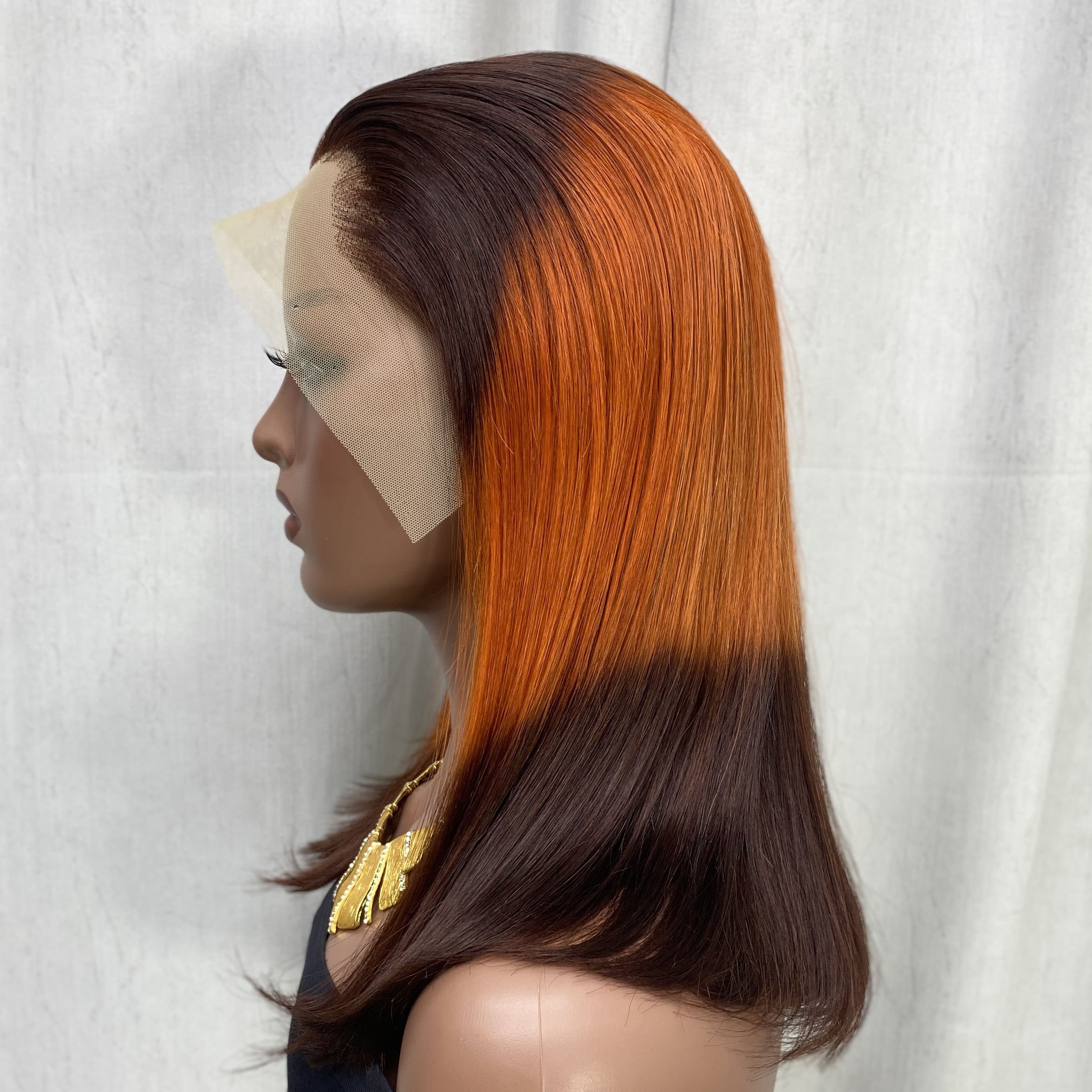 Wholesale Human Hair Colorful Bob Wig For Women,Pre Plucked Mink Brazilian Hair Bob Wigs,Red Orange Pink Purple Cut Bob Wigs