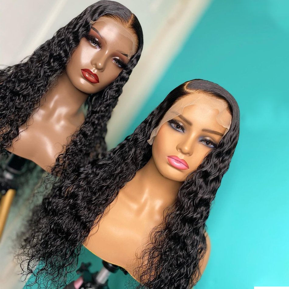 Cheap Water Wave Wigs Human Hair Lace Front Brazilian HD Lace Frontal Wig Vendors 360 Full Lace Human Hair Wig For Black Women
