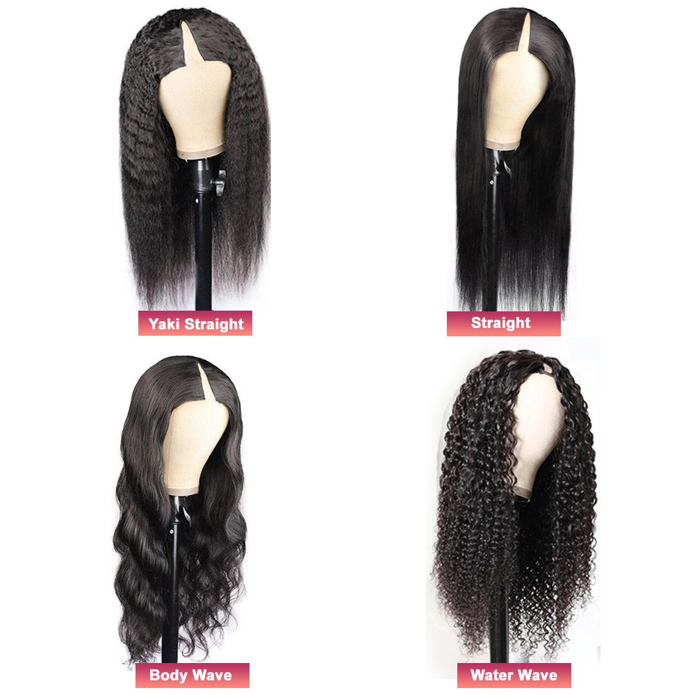 Brazilian Body Wave Wig Vnedors,150% 180% Density V Part Wigs Human Hair,Glueless Full Machine Made V Part Wig For Black Women