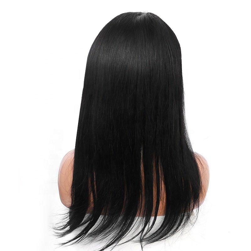 Brazilian Virgin Hair Band Grip Headband Wig Silk Straight Human Hair Wigs with Headband