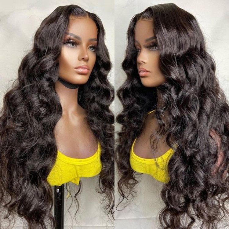 Cheap HD Transparent Full Lace Front Human Hair Wigs for Black Women Raw Indian Body Wave Human Hair 13x4 13x6 Lace Frontal Wigs