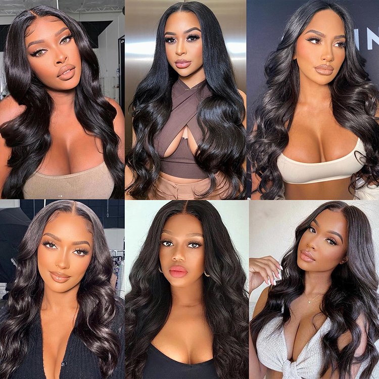 Cheap HD Transparent Full Lace Front Human Hair Wigs for Black Women Raw Indian Body Wave Human Hair 13x4 13x6 Lace Frontal Wigs