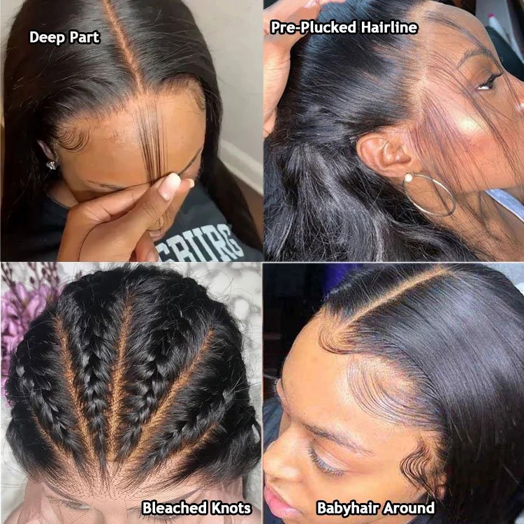 Wholesale Raw Indian Virgin Natural 180% Density Human Hair Hd Full Lace Frontal Wig Transparent Lace Front Human Hair Wigs