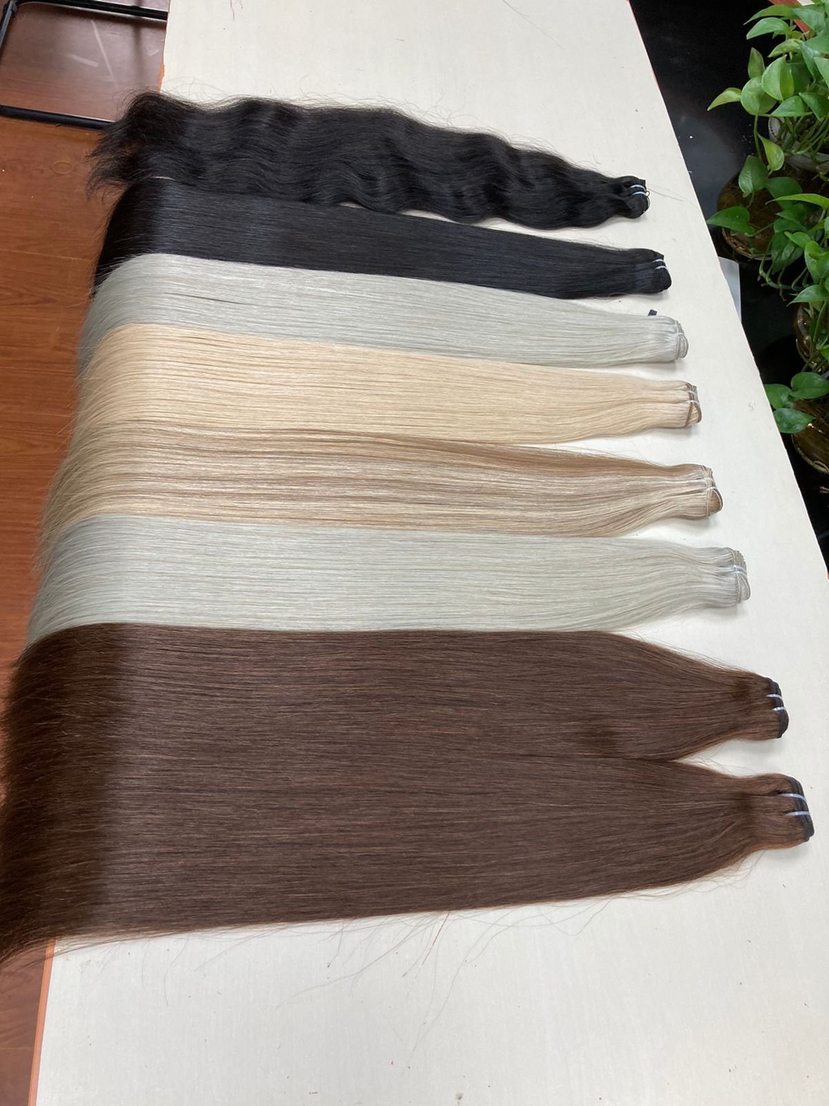 100% Cuticle Aligned Human Hair Weave Blonde Hair Extensions High Quality