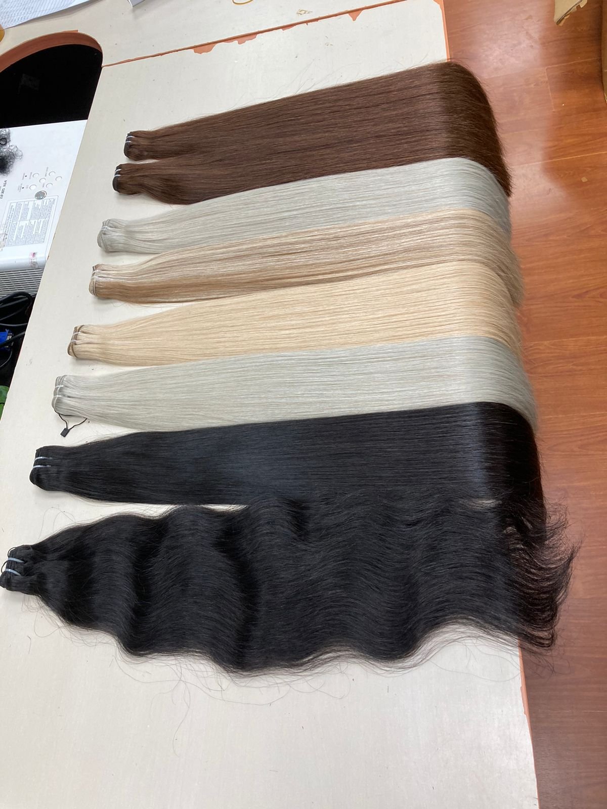 100% Cuticle Aligned Human Hair Weave Blonde Hair Extensions High Quality