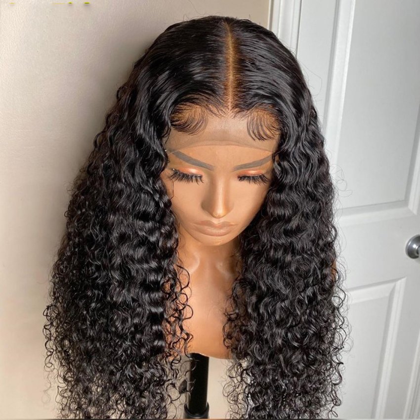 Cheap Raw Brazilian Hair Kinky Curly 13X4 Lace Front 360 HD Lace Frontal Wigs Vendors Full Lace Human Hair Wigs For Black Women