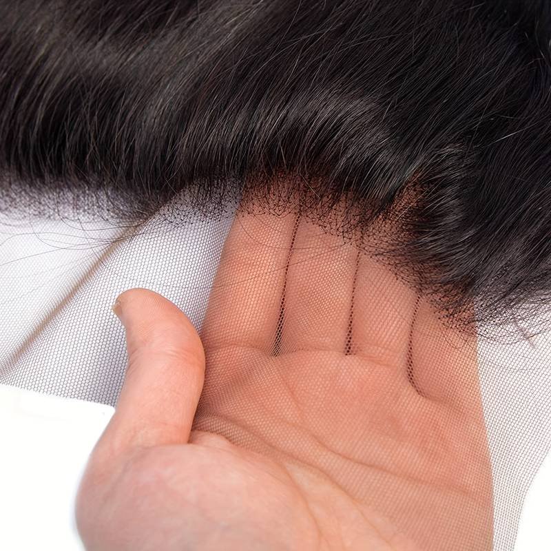 High Quality 13*4 HD Transparent Lace Frontal Natural Color Body Wave Virgin Human Hair Wig with For Black Women