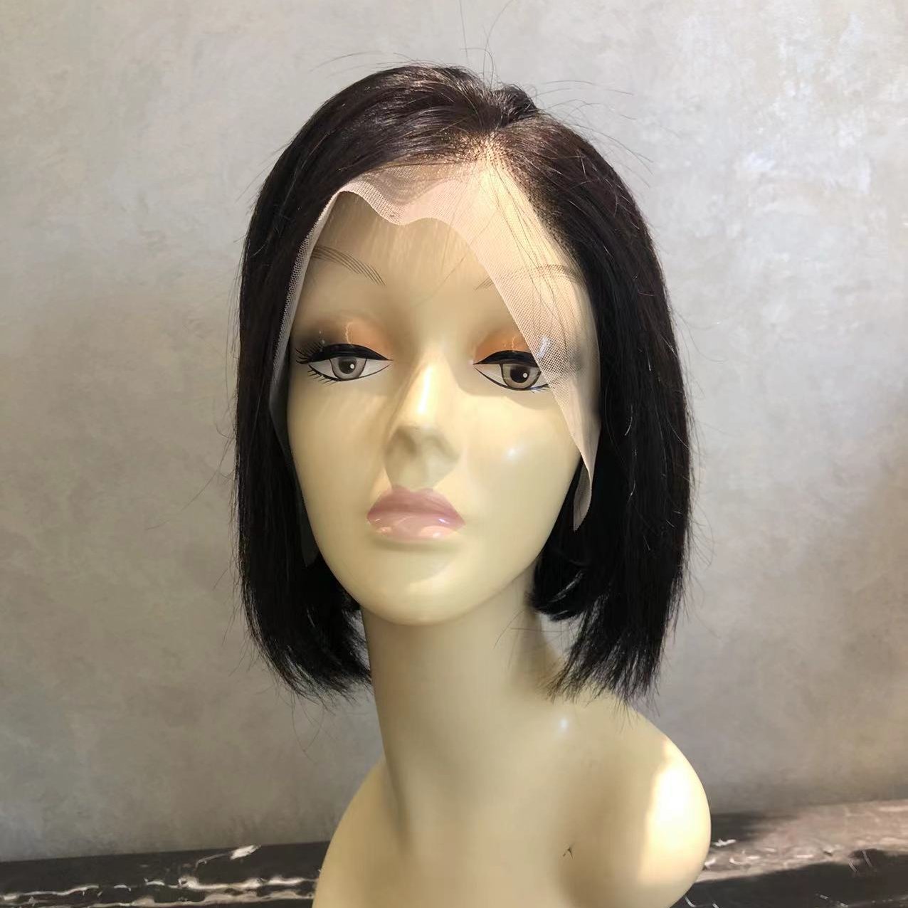 Perruques Naturel Cheveux Humain Vente En Gros Pixie Transparent Lace Human Hair Wigs Virgin human Hair Perruque Naturelle