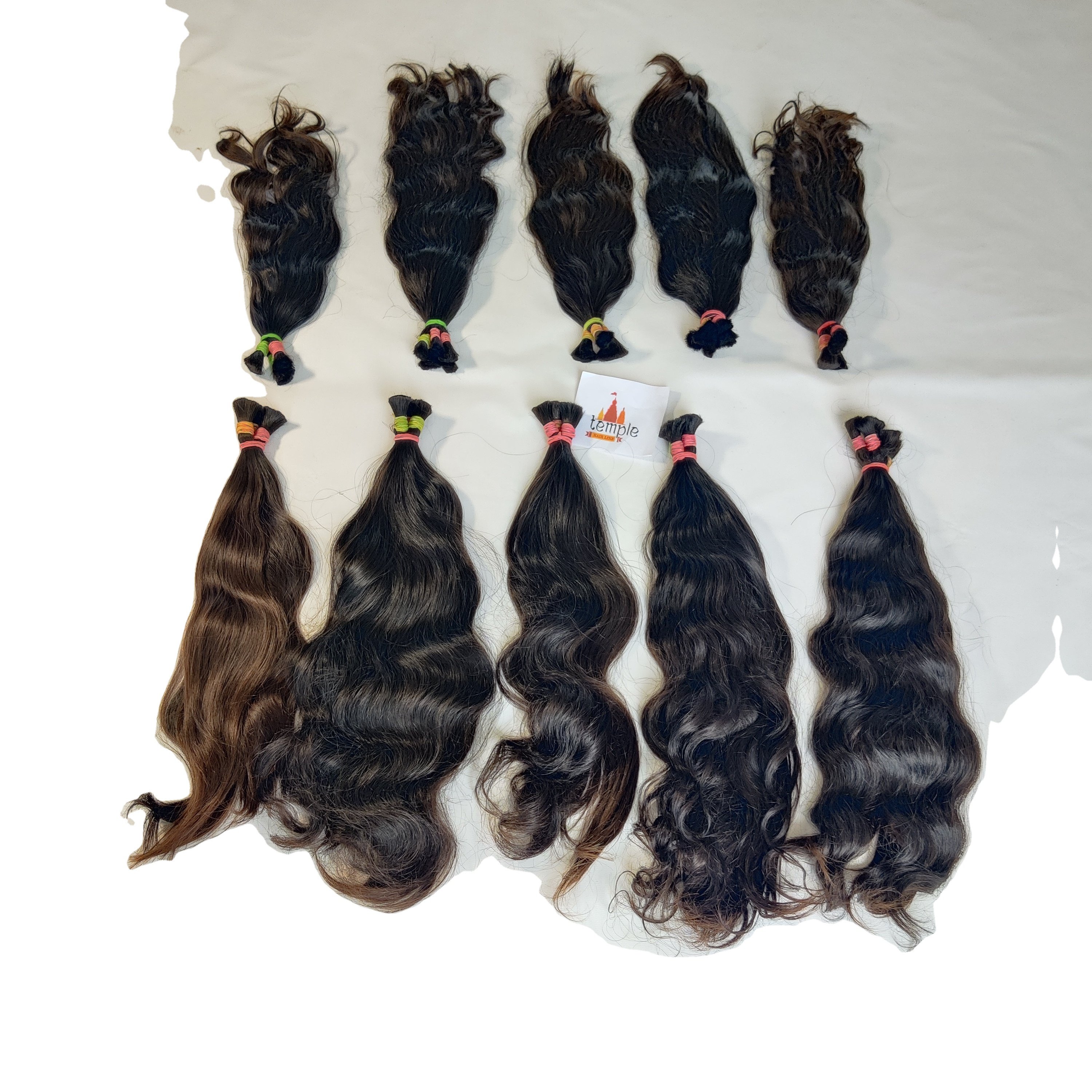 100% Virgin Bulk Human Vietnamese Hair Extensions Natural Wave Afro Tape 7A Raw Natural Non-Chemical Processes Black Color