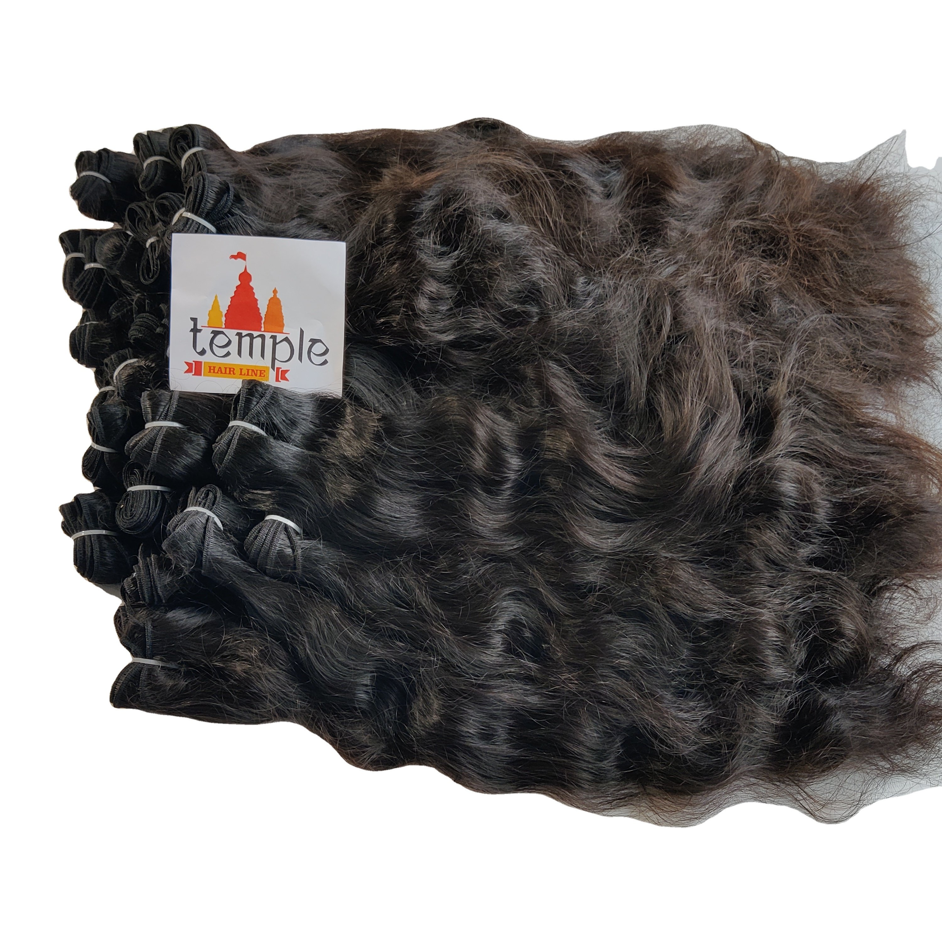 100% Virgin Bulk Human Vietnamese Hair Extensions Natural Wave Afro Tape 7A Raw Natural Non-Chemical Processes Black Color